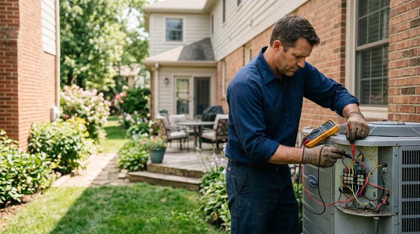HVAC technician working near Woodbourne, NY